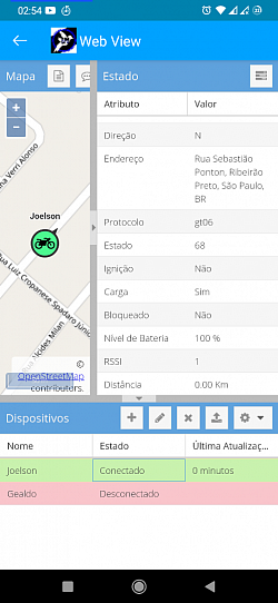 Localização traccar